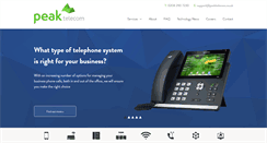 Desktop Screenshot of peaktelecom.co.uk